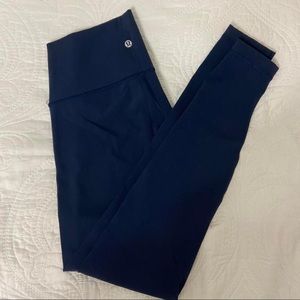 True Navy Lululemon Wunder Under High Rise Leggings